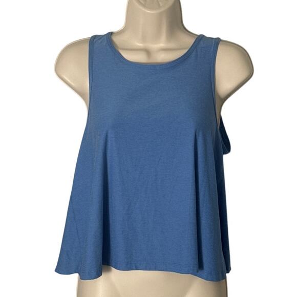 Beyond Yoga Featherweight Flutter Tank Sky Blue Heather Size S - Picture 4 of 11